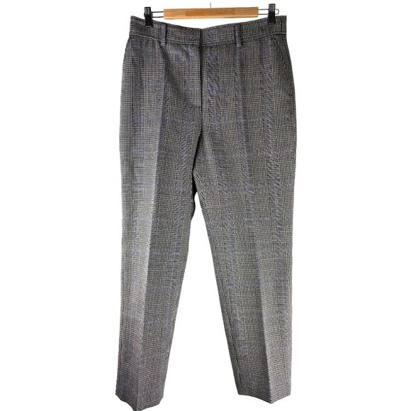 Rare Old Money Luxury AKRIS Punto 100% Wool Plaid Trousers, Women's Size 8 - Picture 1 of 10